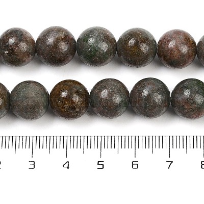 Гранат природный бисер нитей G-H093-B04-12mm-1