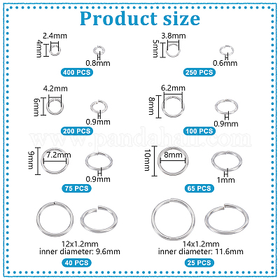 Открытые соединительные кольца из нержавеющей стали 304 STAS-PH0006-83-1