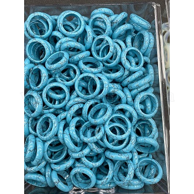 Синтетический бирюзовые перстни WG8089A-13-1