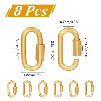 8 шт. подвески-замки с винтовым карабином из сплава FIND-UN0003-31G-1