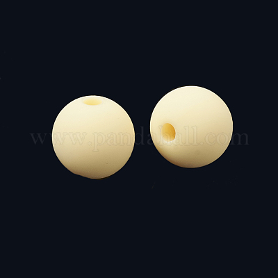 Прорезиненные бисера стиль акриловые MACR-S281-47-10mm-1