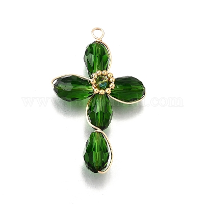 Стеклянные бусы подвески PALLOY-TA00279-1