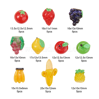 Бусины из cмолы RESI-CJ0001-100-1