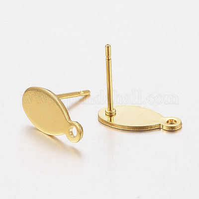 Фурнитура для сережек-гвоздиков из нержавеющей стали 304 STAS-F162-48G-1