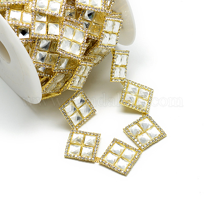 Свадебные платья декоративные латунные цепи из горного хрусталя CHC-R127-28-1