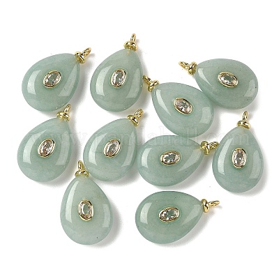 Крашеные натуральный белый нефрит подвески G-H328-01G-B04-1