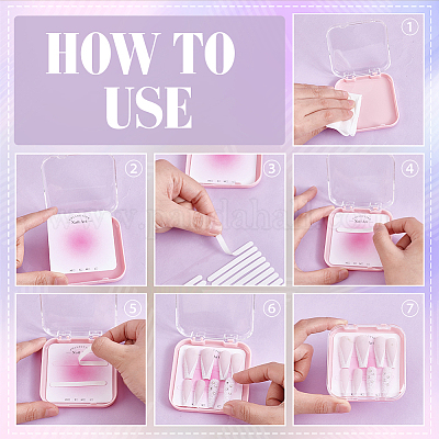 24 шт. двухцветных пластиковых ящиков для инструментов для дизайна ногтей&nbsp;DIY-PH0034-10-1