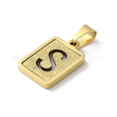 Подвески-алфавиты из нержавеющей стали 304 STAS-S152-01G-S-1