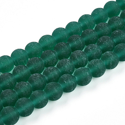 Прозрачные стеклянные бусины GLAA-T032-T8mm-MD21-1