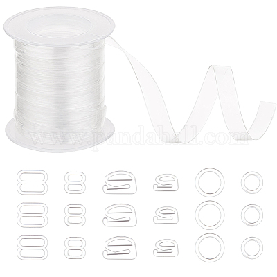 Wholesale NBEADS Clear Elastic Strap With Buckles 