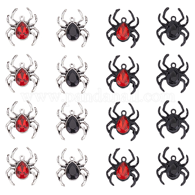 16шт 4 стиля подвески из сплава со стразами RB-WR0001-02-1