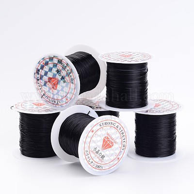 0.8mm Crystal String Elastic Thread Beading Cord Roll for Beading, Jew