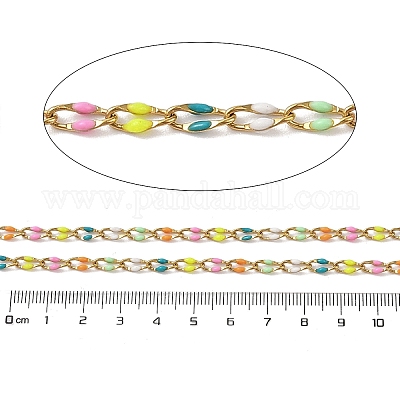 Ионное покрытие (ip) 304 нержавеющая сталь эмалированная звеньевая цепь CHS-H027-01G-02-1