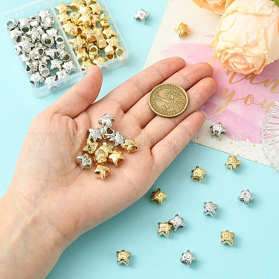 80шт 2 цвета пластиковые бусины ccb CCB-YW0001-59-1