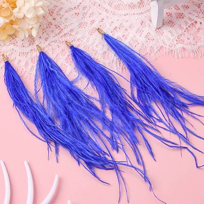 Кисточка из страусиных перьев большая подвеска FIND-S302-08H-1