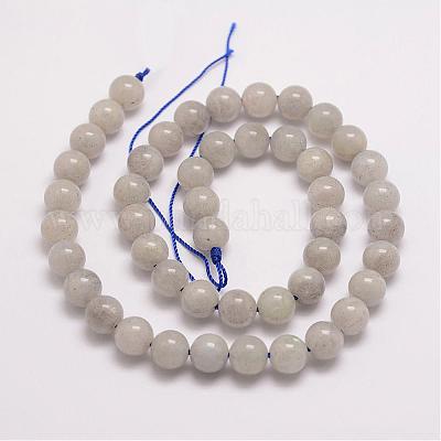 Естественно лабрадорита шарик нити G-P259-05-8mm-1