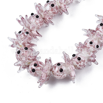 Бусины ручной работы ухабистой бисер нитей LAMP-N021-37E-1