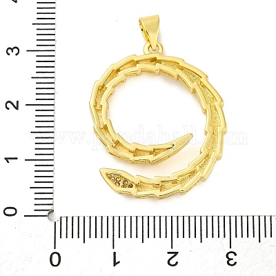 Стойки обшивки латунь микро проложить Циркон подвеску KK-M021-10G-1