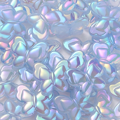 УФ-покрытие радужное радужное имитация желе акриловые бусины OACR-K003-012D-1