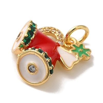 Стойки обшивки латунь микро проложить Циркон подвеску KK-U027-08G-A-1