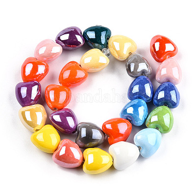 Фарфора ручной работы шарик нити X-PORC-N007-25-1