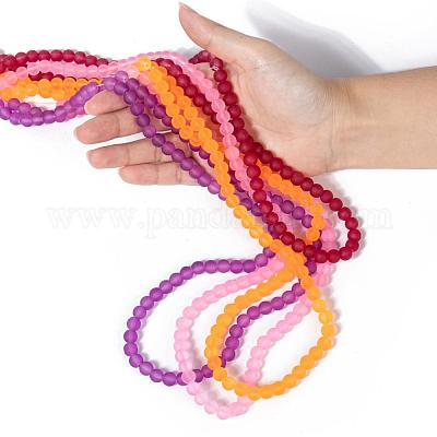 20 цвет прозрачных стеклянных бусин FGLA-X0002-01-8mm-1