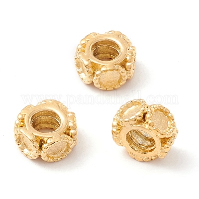 Ионное покрытие (IP) 304 нержавеющая сталь европейские бусины STAS-M298-20G-1