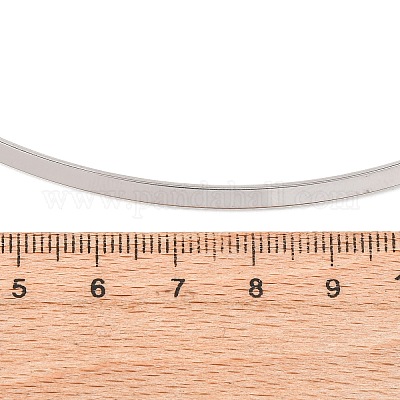 Ожерелье-чокер из нержавеющей стали толщиной 3 мм 201 NJEW-Z098-04P-1