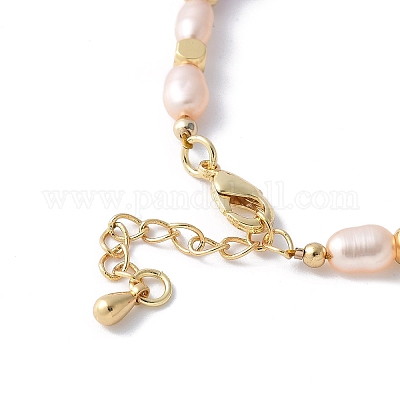 Изготовление браслета из круглых бусин из латуни KK-F892-22G-1