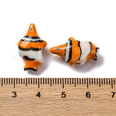 Фарфоровые бусины ручной работы PORC-R002-02B-1