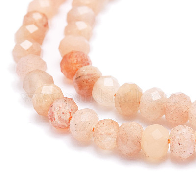 Натуральный Sunstone бисер пряди G-E569-H11-1