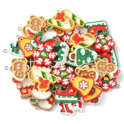 40шт 8 подвески из непрозрачной смолы RESI-CJ0003-44-1