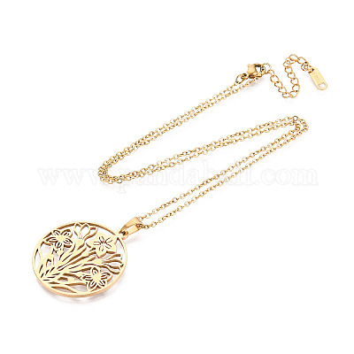 Подвески из нержавеющей стали 304 NJEW-T018-57G-1