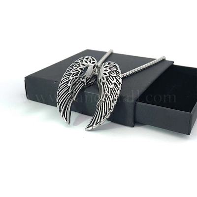 Ожерелья с подвеской в виде крыльев ангела из нержавеющей стали для мужчин WL9229-1