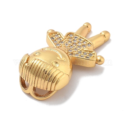 Латунные микро проложить кубического циркония подвески KK-M305-22G-1