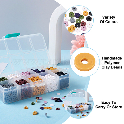 Бусины из полимерной глины  CLAY-TA0001-10-1