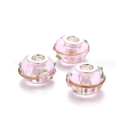 Handgemachte glasperlen murano glas großlochperlen LPDL-N001-038-1