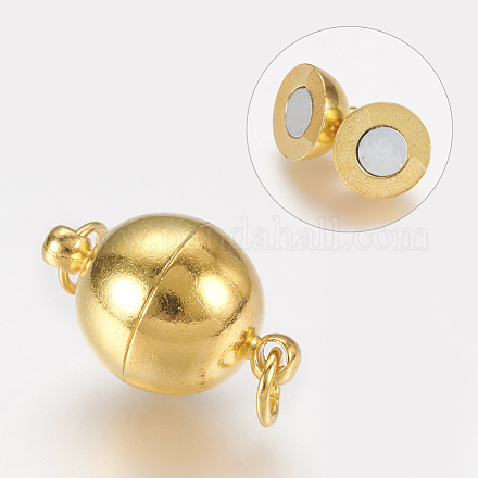 Brass Magnetic Clasps with Loops MC021-NFG-1
