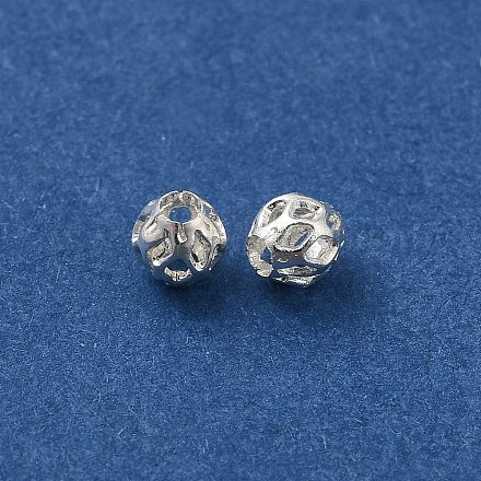 Perles d'espacement creuses en laiton KK-P249-03A-S-1