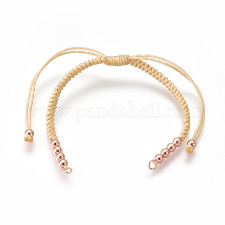 Fabbricazione di braccialetti di perline intrecciati con corde di nylon BJEW-F360-FRG12-1