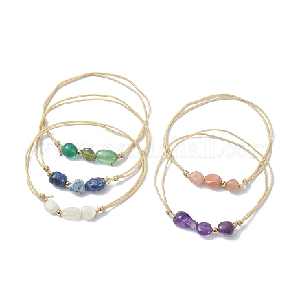 Bracelets en perles tressées rondes pour femmes BJEW-JB09880-1