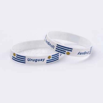Souvenir di braccialetti in silicone BJEW-TA0002-02K-1