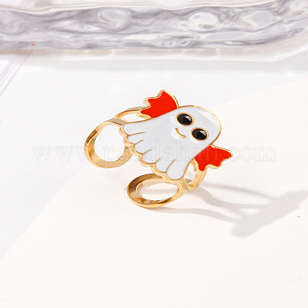 Кольца-манжеты из нержавеющей стали 304 с эмалью для женщин RJEW-Z116-01G-06-1