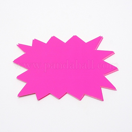 Флуоресцентные взрывчатые формы пустые знаки продажи ценники бирки&nbsp;LS-AJEW-WH0239-21A-1