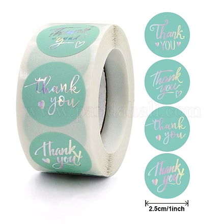 Palabra gracias pegatinas de papel autoadhesivas DIY-M023-01-1