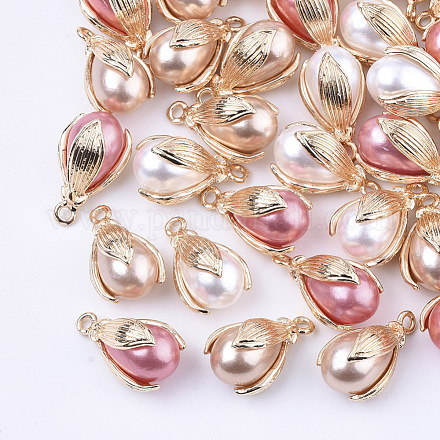 Colgantes de perlas de imitación de plástico abs FIND-S319-32-1