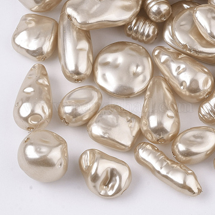 Perles d'imitation perles en plastique ABS OACR-R071-10-1