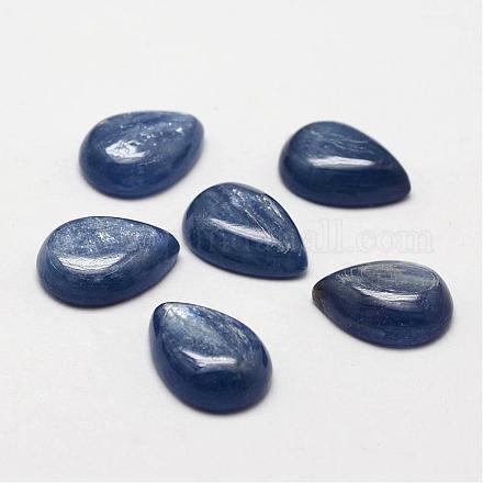 ティアドロップ天然藍晶石/藍晶石/ディセンカボション  14x10x4.5~5mm G-O145-01D-1