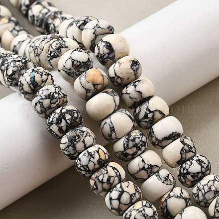 Синтетических нитей бирюзовые бусы G-F791-E01-01B-1