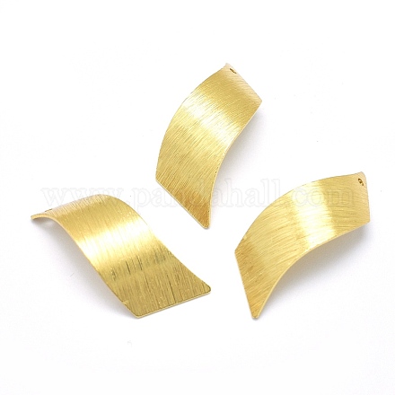 Brass Pendants KK-P155-17G-NR-1